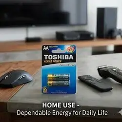 Toshiba Alpha Power AA Super Alkaline Batteries.