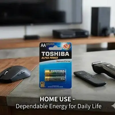 Toshiba Alpha Power AA Super Alkaline Batteries.