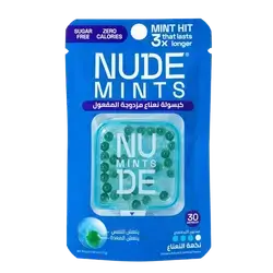 Dual Action Liquid Capsules Peppermint Flavor 30 Capsules _ NUDE MINTS