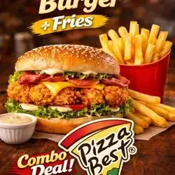 Zinger Chicken Cheese Burger + Fries