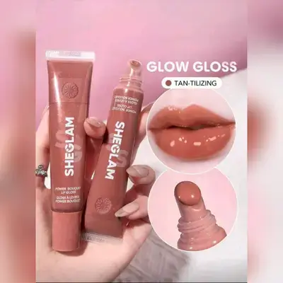 SHEGLAM Power Bouquet Lip Gloss -Tan-Tilizing