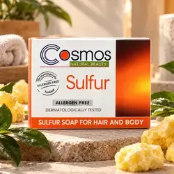Cosmos Sulfur Soap for Hair and Body