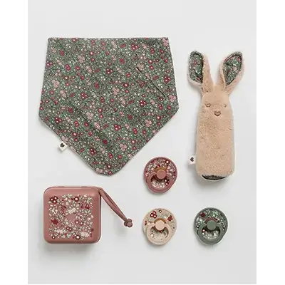 BIBS Liberty Xmas Baby Bundle Chamomile Lawn Woodchuck