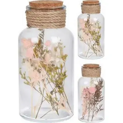 Flower In Bottle 16Cm 2Ass