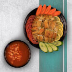 Rice And Broth With Chicken Shawarma