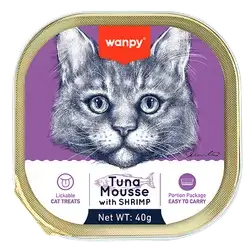 WANPY Tuna & Shrimp Mousse For Cat 6x40g