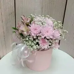 Box Of Pink Flowers