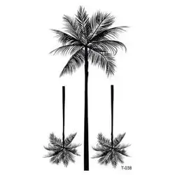 1PC Fresh And Simple Japanese And Korean Style Coconut Tree Pattern Temporary Tattoo Stickers Fake Tattoo 