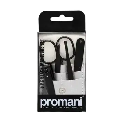 5 PC Black Manicure Set PR-115 _ Promani