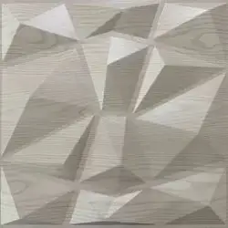 3D Wall Panels White Wood D137