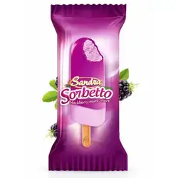 Sandra ice cream Sorbetto Blackberry 55g