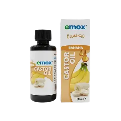 Castor Oil BANANA Flavour 50ml _ emox