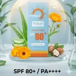 Vokali Protect Sunscreen Cream SPF 80+.