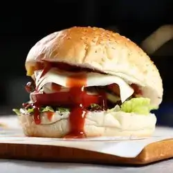 Meat Burger With Cheese