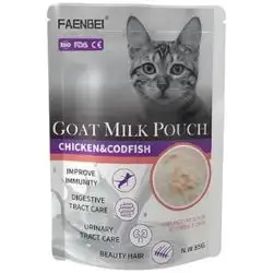 Faenbei Goat Milk Pouch With Chicken & Cod Fish 85g