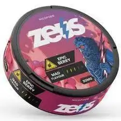 zeus epic berry mad flavour 20mg nicopads