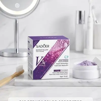 SADOER V34 Colour Corrector Whitening Tooth Powder (50g)