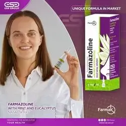 farmazoline nasal spray for nasal congestion with Eucalyptus 10ml