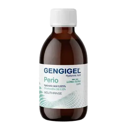 GENGIGEL Perio (Hyaluronic Acid 0.025% & Chlorhexidine DG 0.12%) Mouthwash 200ml _ RICERFARMA