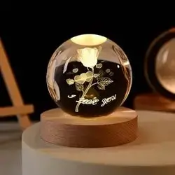 Crystal ball night light, for gift