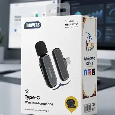 Marvers Type-C Wireless MicroPhone Sound Up To 20M