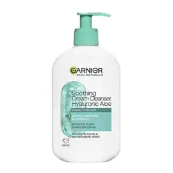 Garnier Skin Naturals Soothing Cream Cleanser Hyaluronic Aloe