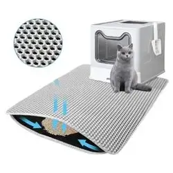 Litterbox Matt LIGHT Grey -XL 90x60cm