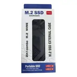2in1 combo M.2 NVME M.2 SSD EXTERNAL CASE