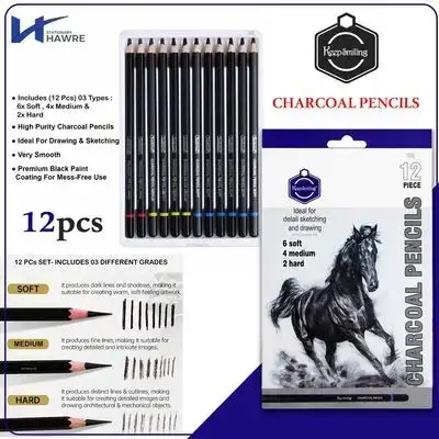 Charcoal Pencils-Keep Smiling