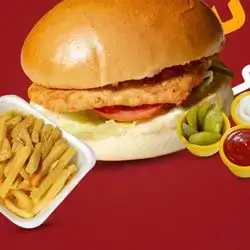Chicken Cheese Burger Meal