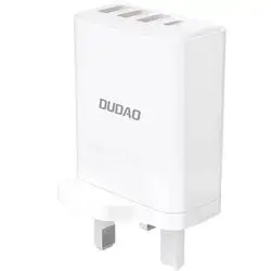 DUDAO A5HUK PD20W+QC18W UK plug USB-A*3+Type-C*1