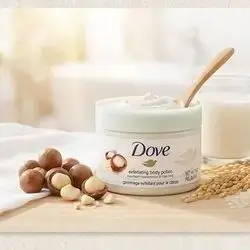 Dove Exfoliating Body Polish (Crushed Macadamia & Rice Milk)