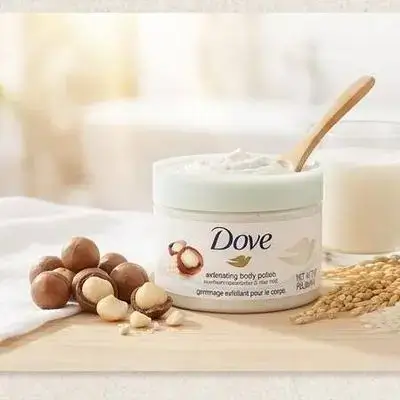 Dove Exfoliating Body Polish (Crushed Macadamia & Rice Milk)
