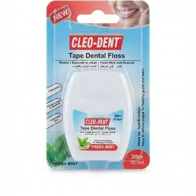 Cleo-Dent Tape Dental Floss Fresh Mint 30m