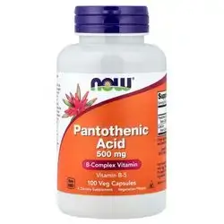 Now Pantothenic acid Vitamin B5 500mg 100cap
