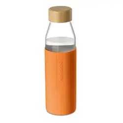 Nespresso Limited Edition Glass Water Bottle - Orange
