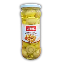Whole mushrooms, glass jar, 530g