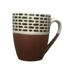 Stoneware Patterened Mug 360ml