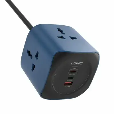 سۆکێتی کارەبای LDNIO SC3319 ی 6 لە 1 لەگەڵ کێبڵی 2 مەتر