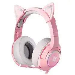 ONIKUMA K9 Pink 7.1 Surround Sound Gaming Headset