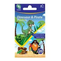 Dinosaur &Pirate Plasters 20pcs