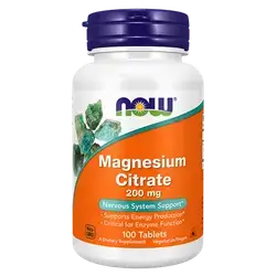 Magnesium Citrate Nervous System Support 200mg 100 Tablets _ now
