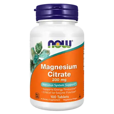 Magnesium Citrate Nervous System Support 200mg 100 Tablets _ now
