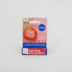 Nivea Lip Balm Strawberry 4.8G