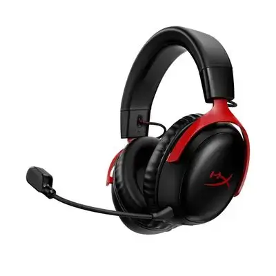 HyperX Cloud III Wireless S Headphones – Black & Red (Open Box)