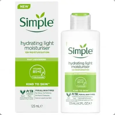 Simple hydrating light moisturizing cream