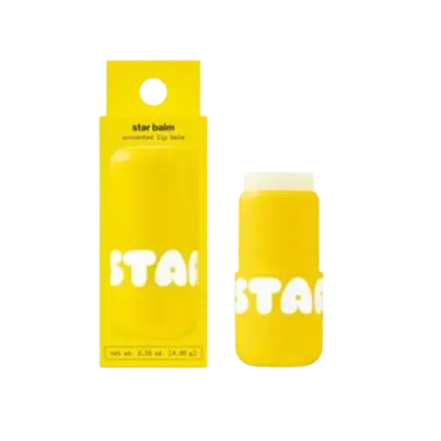 Star Balm Unscented Hydrating Lip Moisturizer Fragrance Free 4.3g _ Starface
