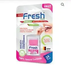 Fresh strips strawberry