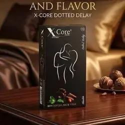 X-Core Condoms (Dotted Delay - Chocolate Flavor)10 Pieces