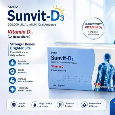 Sunvit-D3 300,000 IU Vitamin D3 Ampoule